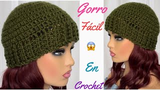 Gorro Tejido en CROCHET Paso a Paso [upl. by Niccolo]