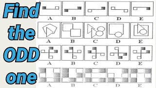 Which figure is the odd one out  ABSTRACT REASONING TEST [upl. by Coletta]