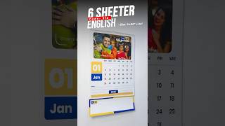 6 Sheeter Wall Calendar 2025  English  Code 312 [upl. by Prady]