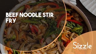 How to prepare Beef Noodle Stir Fry  SIZZLE [upl. by Cleave]