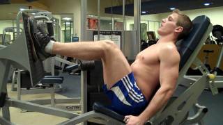 How To Seated Leg Press Cybex [upl. by Kcirdnekal720]