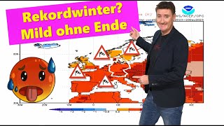 Rekordwinter CFSPrognose voll auf Mildkurs Dominiert Westwetterlage bis Ende Februar Unwetter [upl. by Atnuahsal]