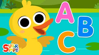 ABC Quack  Super Simple ABCs  Kids Alphabet Songs [upl. by Airb]