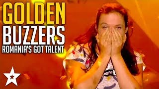 ALL GOLDEN BUZZER Auditions on Romanias Got Talent  Got Talent Global [upl. by Kilby45]