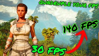 How to get 140 FPS in Ark Survival Ascended Quadruple FPS Tricks in ASA [upl. by Windy136]