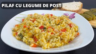 Ieftin si rapid de vara  Pilaf cu legume de post  bun amp delicios [upl. by Katti237]