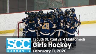 Girls Hockey  1 South St Paul vs 4 Mahtomedi Section 4A Semifinal  February 11 2020 [upl. by Aretse415]