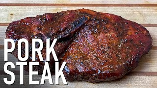 Smoking A Pork Steak [upl. by Gratianna740]