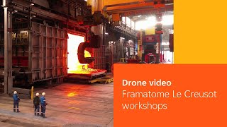 Drone video of Framatome Le Creusot workshops [upl. by Ku]