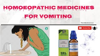 Homeopathic medicine for Vomiting  arsenicalbum nuxvomica phosphorous homeopathy bhms [upl. by Elinad696]