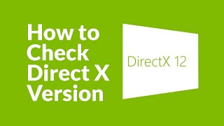 How to check Directx Version windows 10  Windows 7  81  10 Tutorial [upl. by Elsa]