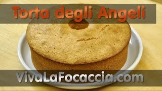 Ricetta Torta degli Angeli Angel Cake  Chiffon Cake [upl. by Mylor]