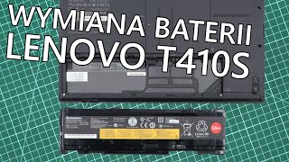 Wymiana baterii w laptopie Lenovo ThinkPad T410s  AMSO x Świat Baterii [upl. by Ahtanoj986]