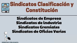 Creación o Fundación de Sindicatos [upl. by Kina]