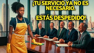 ¡Se burlaron de la mujer de limpieza negra ¡KARMA actuó y despidió al CEO [upl. by Odab291]