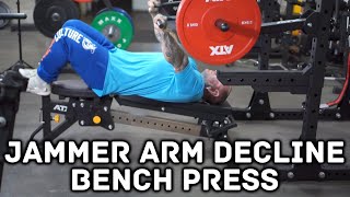 HOW TO Decline Bench Press ATX® PRX Jammer Arms  LEE PRIEST [upl. by Tharp]