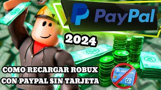 ✅COMO COMPRAR ROBUX EN ROBLOS CON PAYPAL SIN TARJETA PASO A PASO 2024 [upl. by Evelunn]