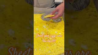 Sheet pan eggs Breakfast sandwich meal prep shorts [upl. by Enael]