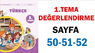 Dostluk Metni 3Sınıf Türkçe Ders Kitabı 1 Tema Sayfa 50 51 52 Cevapları [upl. by Atnuahc109]