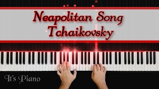 Neapolitan Song  Tchaikovsky  Неаполитанская песенка Op39  Piano Solo Synthesia Tutorial [upl. by Niwdla]