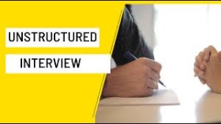 Sociology A’Level Unstructured Interviews Part 1 [upl. by Maillil364]