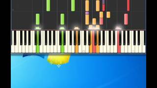 Chris DeBurgh Borderline Piano tutorial by Synthesia [upl. by Anelra]