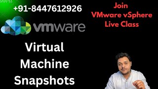 VMware vSphere Live class  Configure Virtual Machine Snapshots [upl. by Ehrsam204]