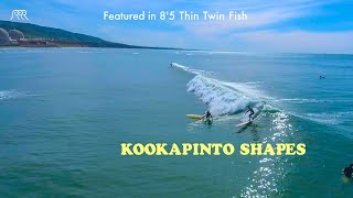 Kookapinto Shapes  85 Thin Twin Fin  Surfing on small waves in San Onofre California [upl. by Frank975]