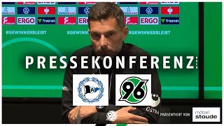 PK nach der ersten Pokalrunde  Arminia Bielefeld  Hannover 96 [upl. by Enoyrt]