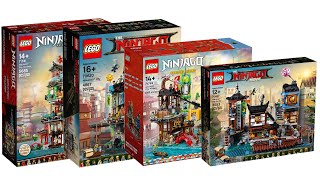 All LEGO Ninjago City sets 20172023 CompilationCollection Speed Build [upl. by Ninazan209]