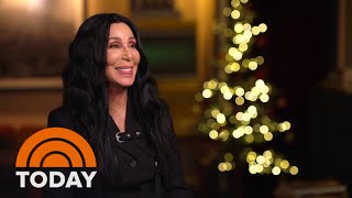 Cher talks first holiday album 25th anniversary of Believe more [upl. by Einohtna]