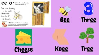 Jolly Phonics song Group 4 ee or song [upl. by Essirehc]