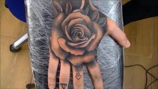 Rose tattoo  time lapse [upl. by Carlstrom499]