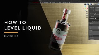 How to level liquid inside the bottle in Blender 28 [upl. by Norrabal209]