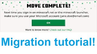 How To Migrate Your MinecraftMojang Account [upl. by Gavrila477]