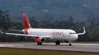 Avianca Airbus A321 take off MDE oct 12 2014 [upl. by Celka]