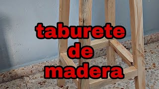 taburete de madera muy facil [upl. by Serra]