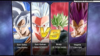 XV2 PC Gohan Saikyo No Senshi 2ampGoku Ultra Istinto vs Broly SSJ quotFPquot ControllatoampVegeta Ultra Ego [upl. by Tailor]