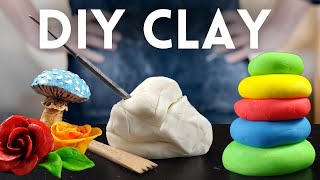 How To Make Clay At Home｜DIY Air Dry Clay [upl. by Ulick]