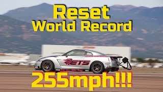 ETS GTR Resets the 12 mile world record 255mph Extreme Turbo Systems and English Racing [upl. by Aramak]