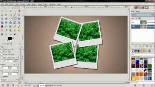 Polaroid Collage  GIMP 28 tutorial [upl. by Nednal237]