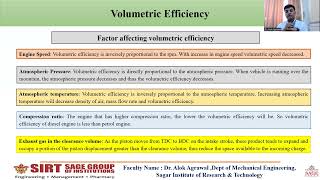 Volumetric Efficiency by Dr Alok Agrawal [upl. by Megan]