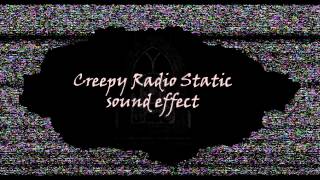 Creepy Radio Static sound effect with breathing [upl. by Mcclary]