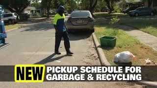 City of Grand Prairie New Pickup Schedule For Garbage amp Recycling [upl. by Bartolome46]