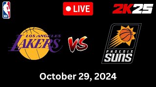 🔴 NBA LIVE Los Angeles Lakers vs Phoenix Suns NBA SEASON 2024  October 29 2024  NBA 2K25 [upl. by Anitsahs]