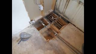 Bathroom before and after preparing plumbing tiling installation 8 [upl. by Ltihcox]