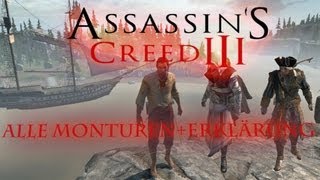 Assassins Creed 3 Alle MonturenErklärung HDDeutsch SPOILER [upl. by Millford]