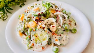 The Best Salad I’ve Ever Made  Easy Quick And Delicious  Super Tasty Cucumber Salad  Salad Recipe [upl. by Eedyak]