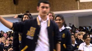 Glenunga Year 12s Parade at final assembly [upl. by Ynaffets]