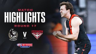 Collingwood v Essendon Highlights  Round 17 2024  AFL [upl. by Kippar136]